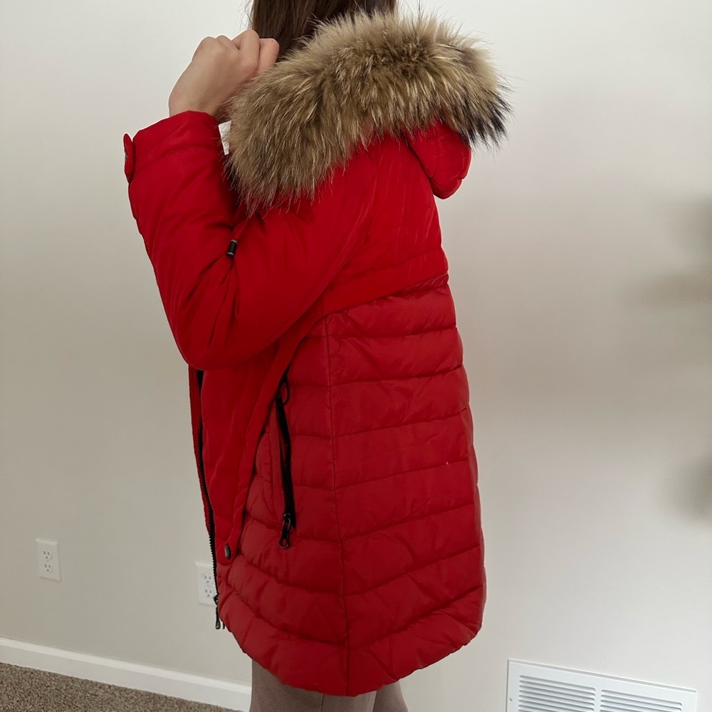 Women's Winter Jacket with Fur hood - Picture 3 of 7